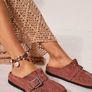 Free People After Riding Mules, Size 8.5, Sunset Sand Suede
